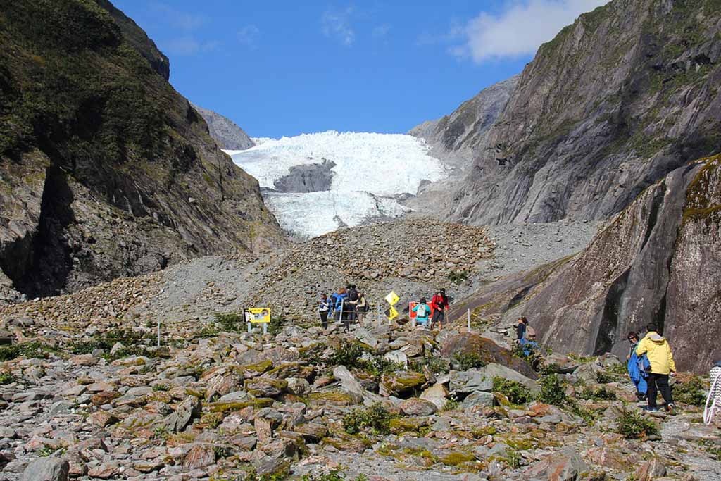 福克斯冰川和弗朗茲約瑟夫冰川比較
