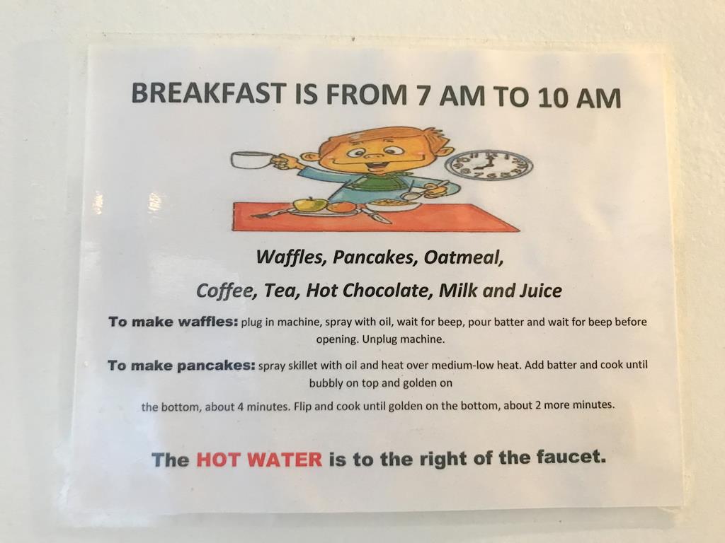 Breakfast of Orange Drive Hostel