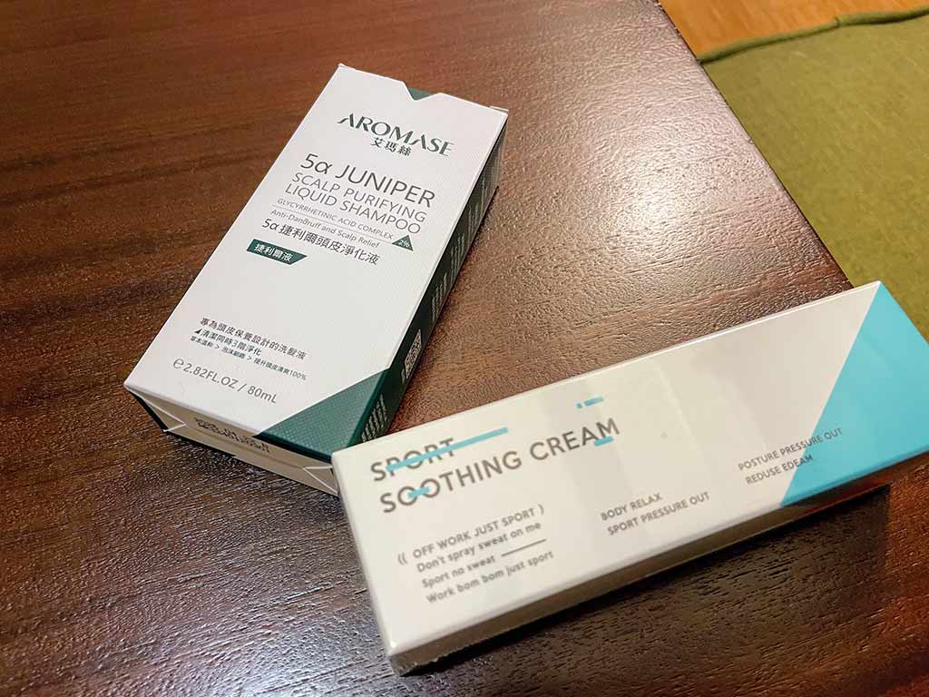 艾瑪絲AROMASE5α捷利爾洗髮沐浴露-和-spococo運動輕盈舒緩霜