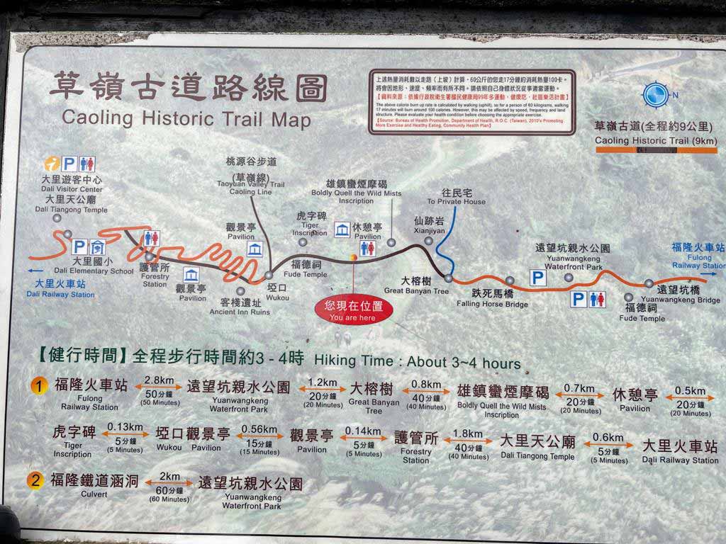 草嶺古道-路線