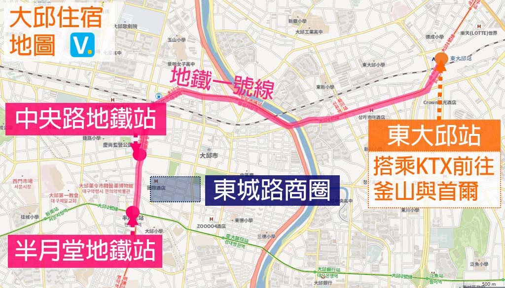 Daegu-hotels-map