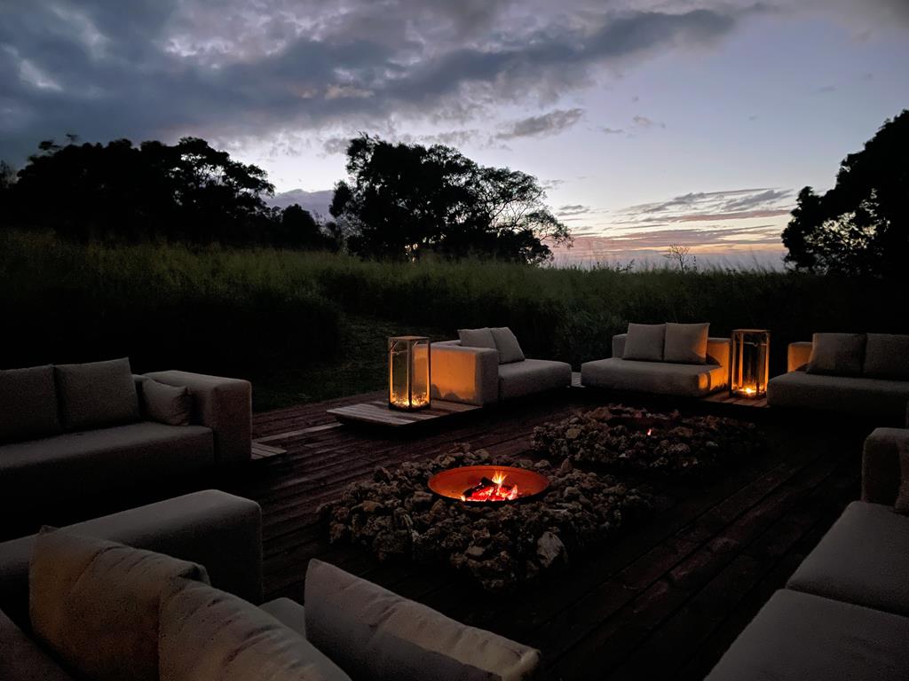 Fire and Sofa in the Wild
