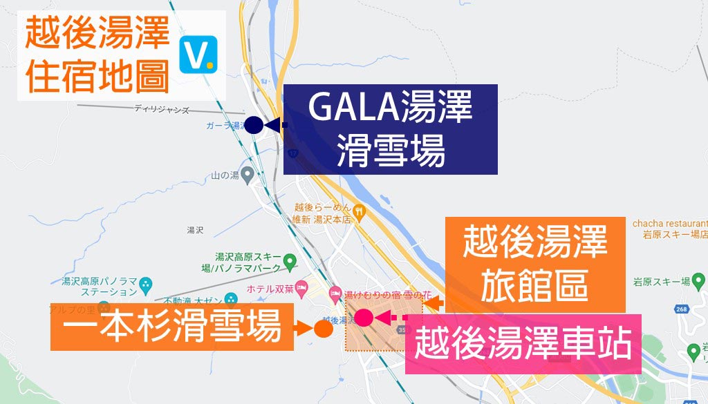 echigo-yuzawa-hotels-map