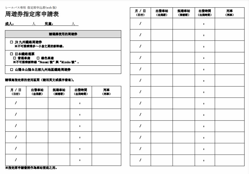 九州鐵路周遊券