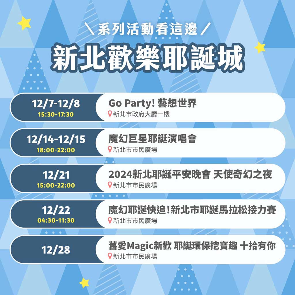 新北耶誕城活動