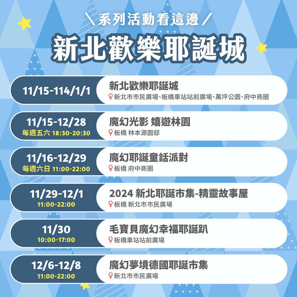 新北耶誕城活動